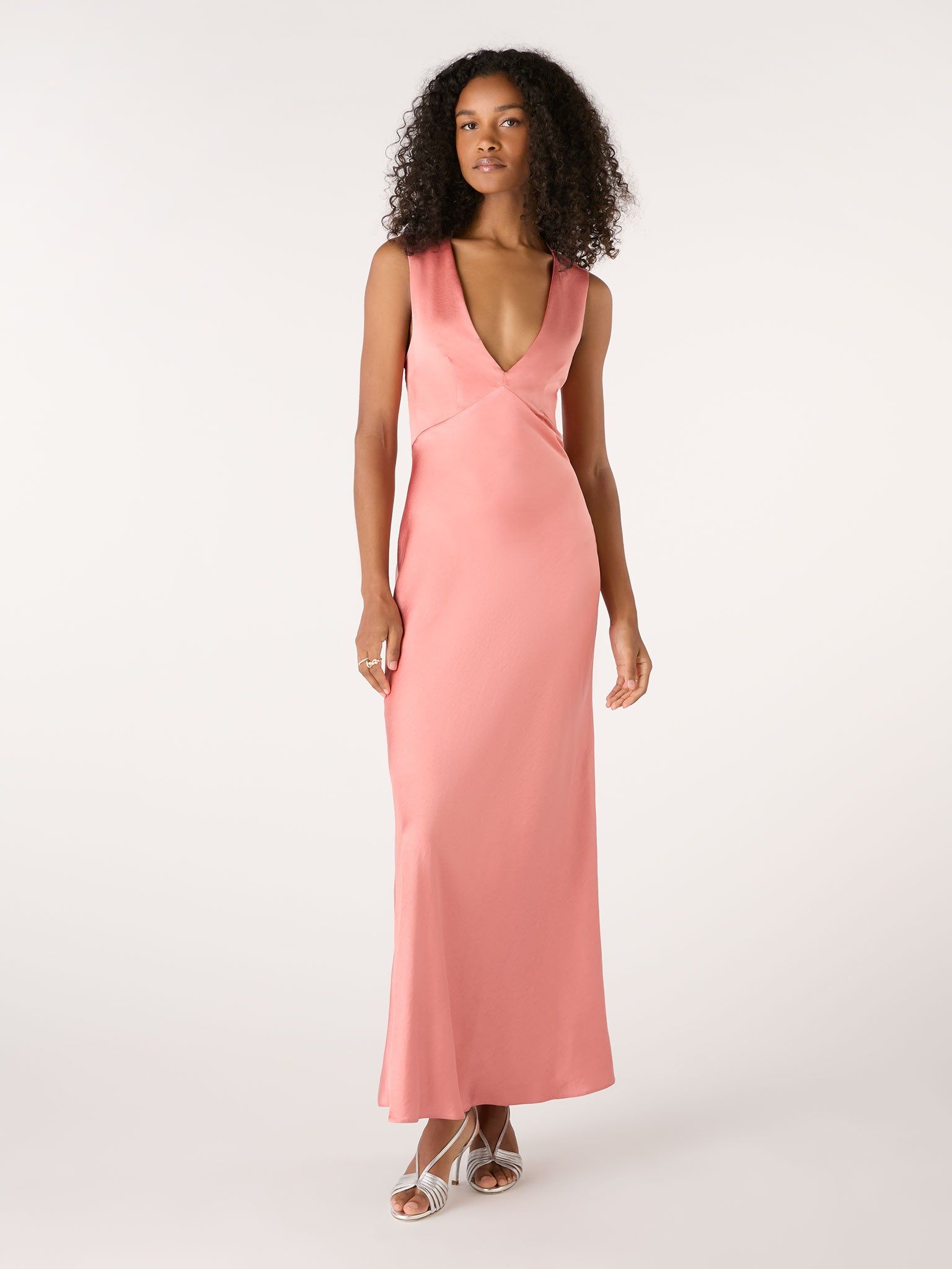 Coral bridesmaid outlet dresses under 100