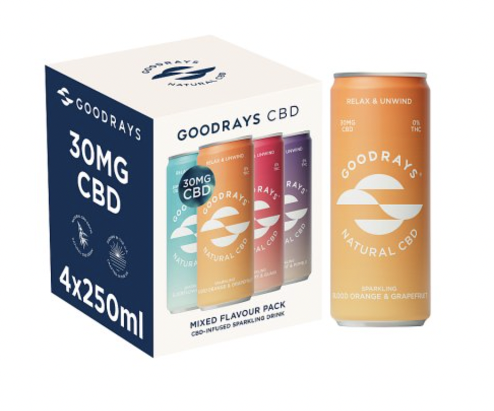 CBD Sparkling Drink, Mixed Pack