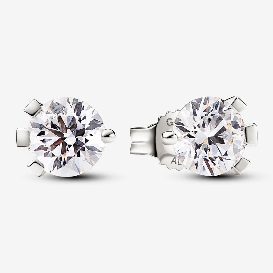 Nova Lab-grown Diamond Studs in White Gold