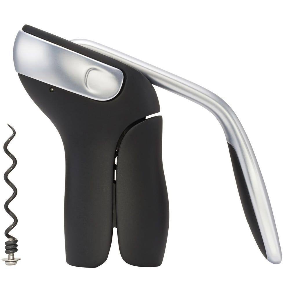 Steel Vertical Lever Corkscrew with Removable Foil Cutter 