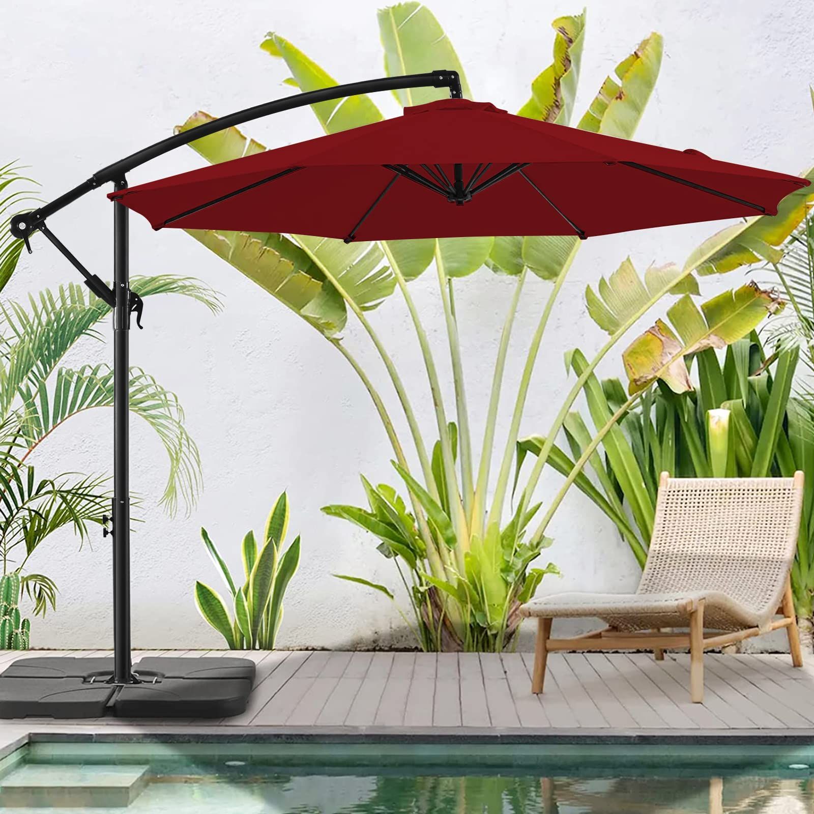 Best rectangular cheap cantilever umbrella