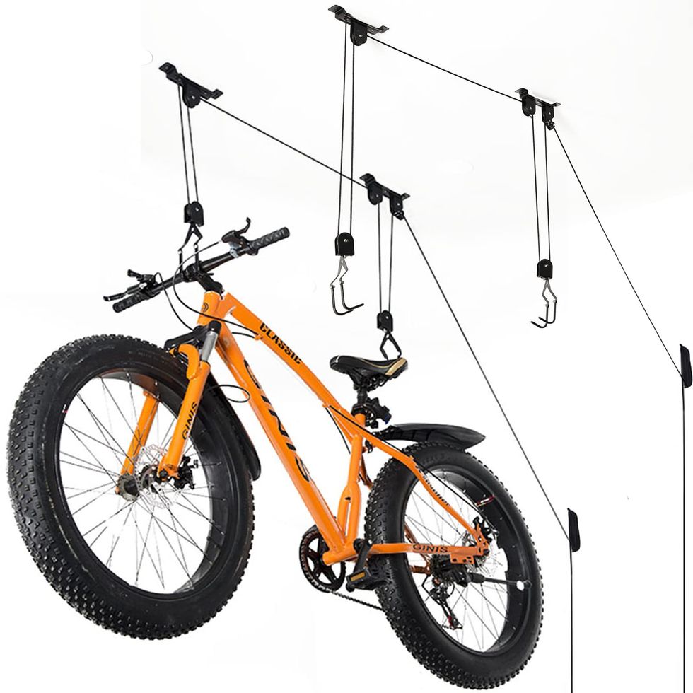 Saris Cycle Glide Ceiling Bike Rack, 4 Bike Hooks For Garage
