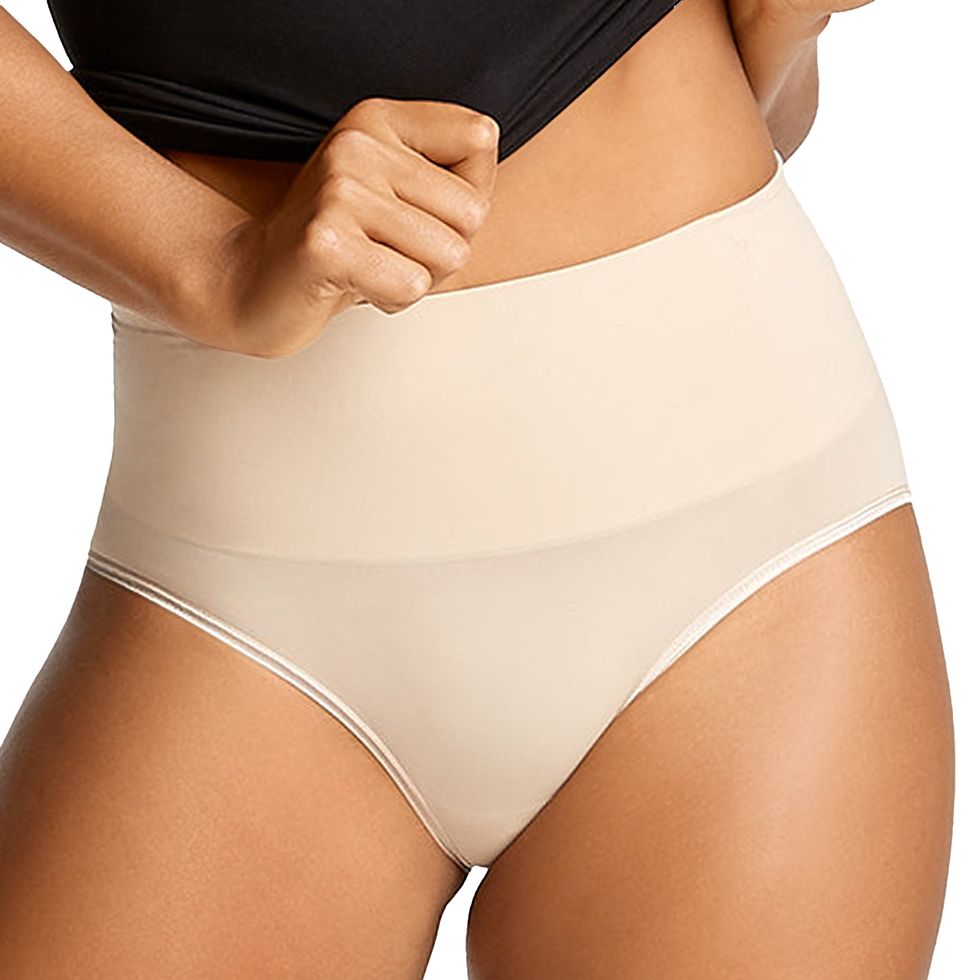 Women High Waist Tummy Control Thong Seamless Underwear T-back