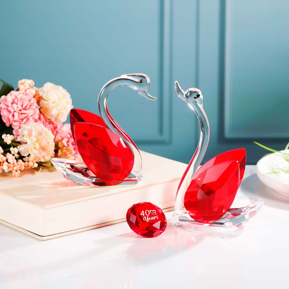 40th Anniversary Crystal Swans 