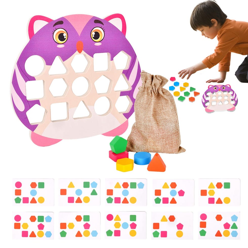 Panel clasificador de formas para preescolar