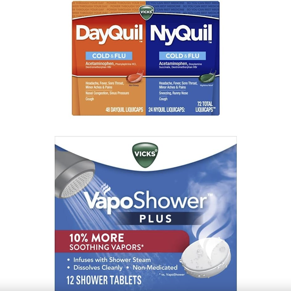 VapoShower Plus and DayQuil & NyQuil Liquicaps