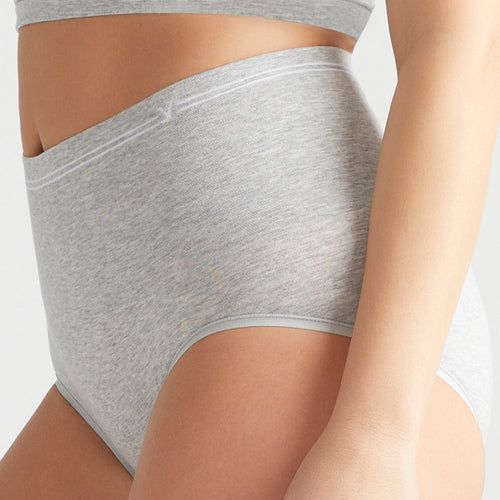 SPANX Cotton Control Brief Heather Grey XS - Regular at  Women's  Clothing store