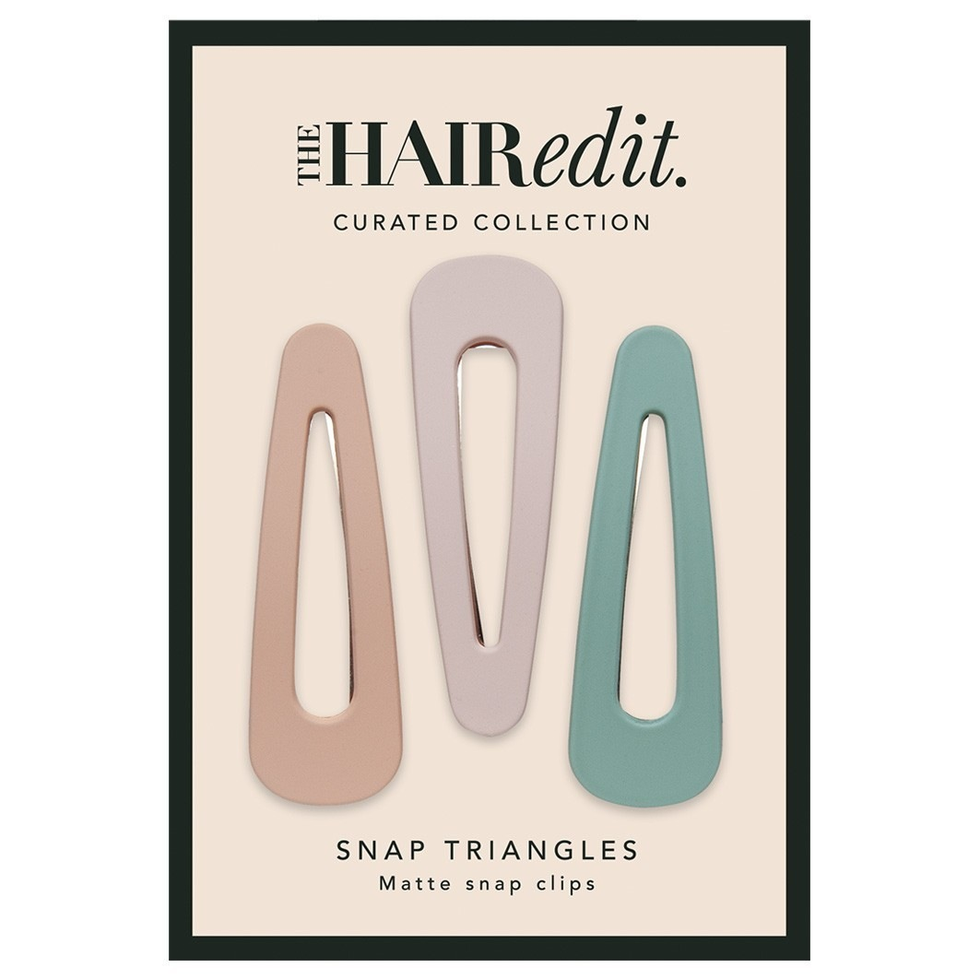 Snap Triangles Matte Pastel Clips The Hair Edit