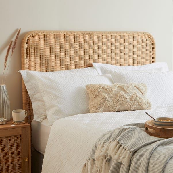 Small double rattan headboard hotsell