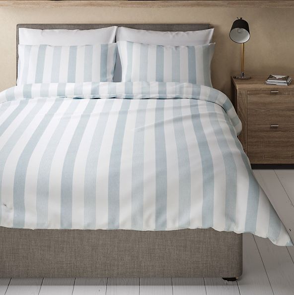 Marks & Spencer Hadley Pure Cotton Striped Bedding Set