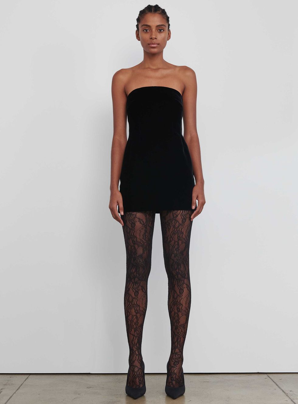 Dakota Johnson Makes Black the Happiest Color in a Velvet Minidress