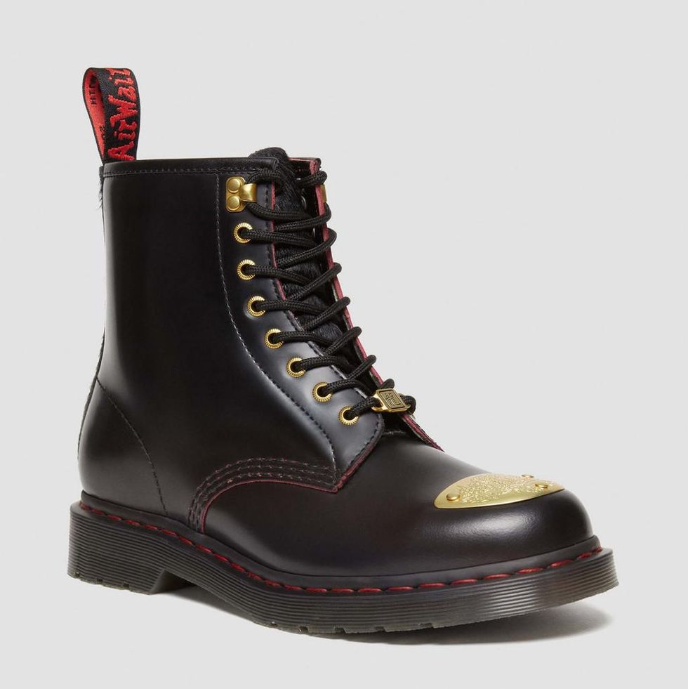 Year of the Dragon Leather Lace Up Boots