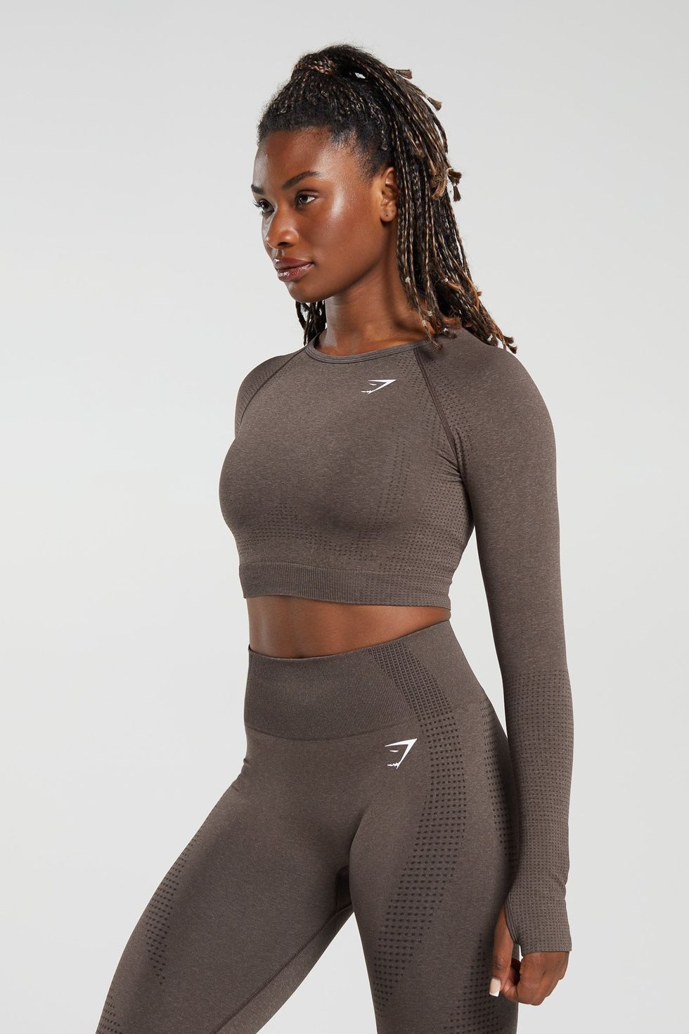 Breathable Seamless Leggings and Short Sleeve Crop Top
