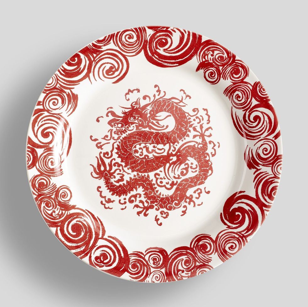 Lunar New Year Dragon Salad Plates 