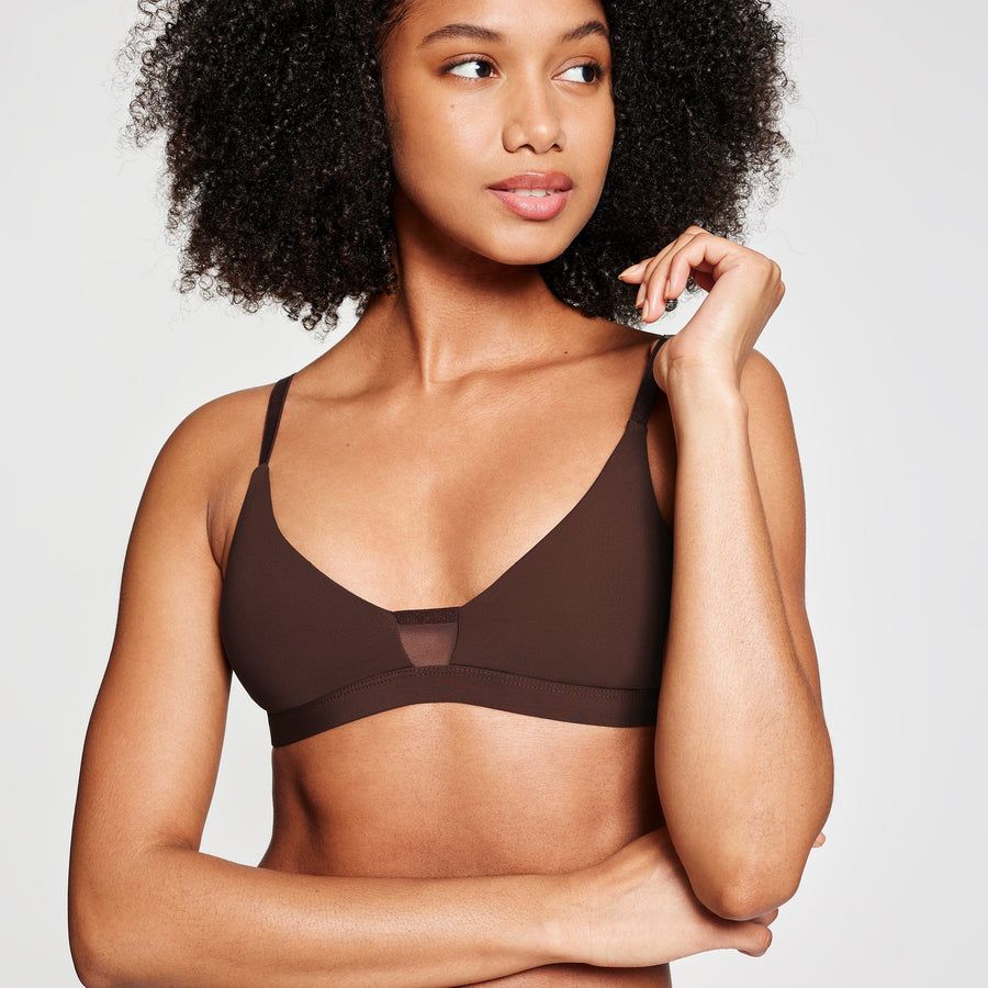 Bra store girl wearing