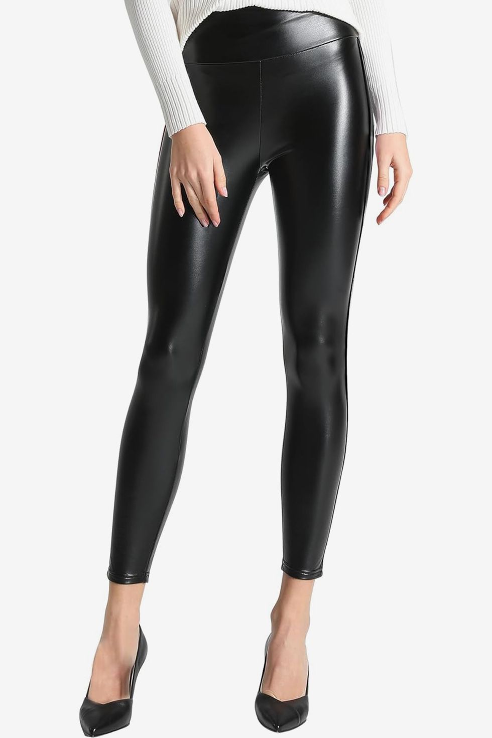 Stretchy Faux Leather Leggings