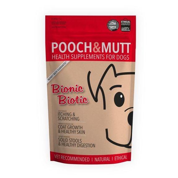 Pooch & Mutt Bionic Biotic, Digestion, Skin & Coat Supplement for dogs