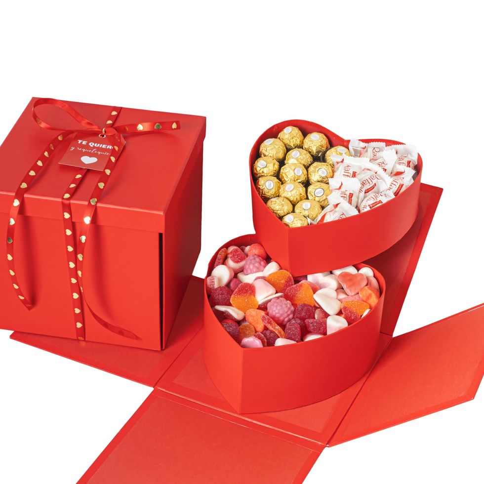  Caja de regalo de chocolates para el día de San Valentín - 4  cajas de chocolates por artículo : Comida Gourmet y Alimentos