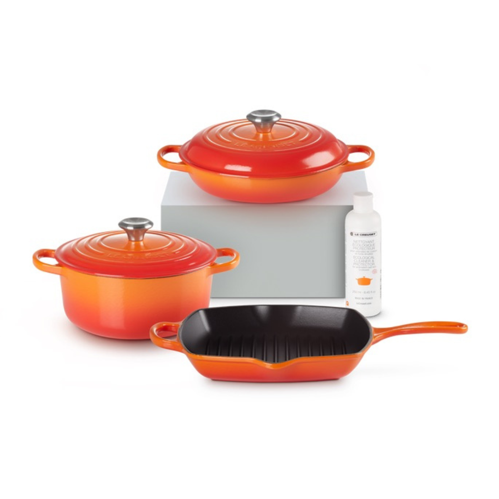 Cast Iron 3-piece Starter Set with Cleaner
