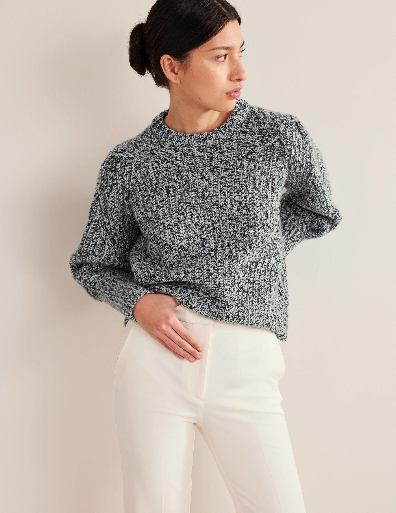 Fitted cashmere outlet jumper