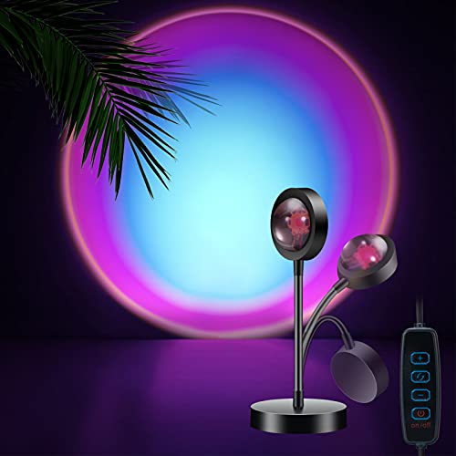 Feeermy Rainbow Lights Sunset Lamp
