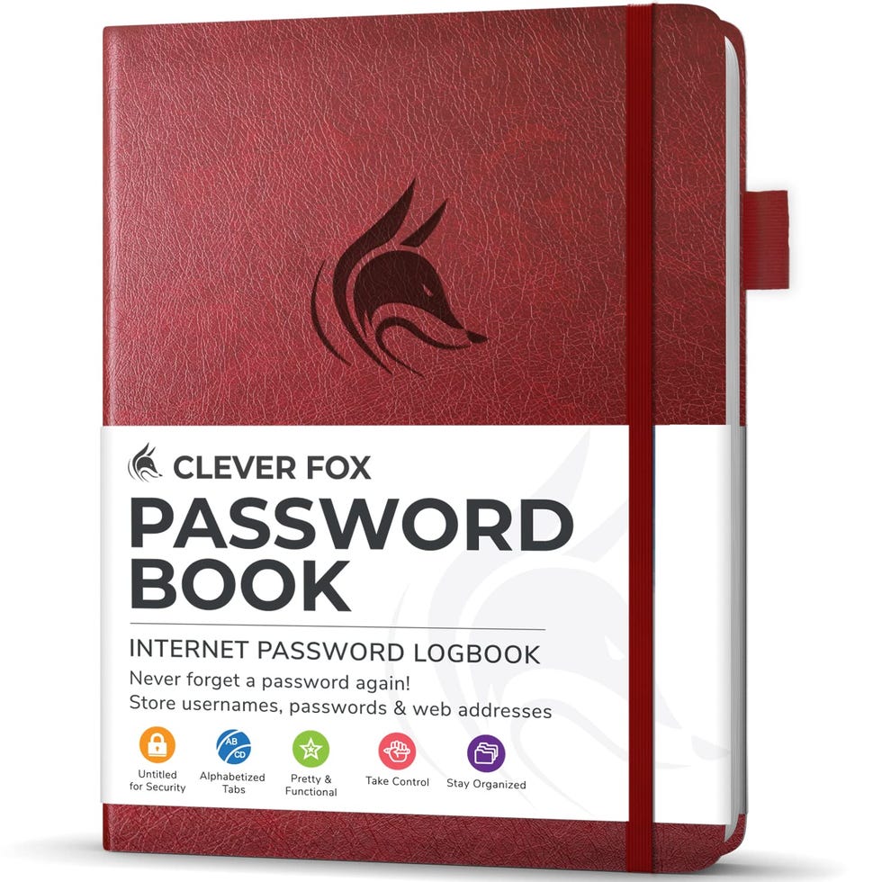 Password Book With Tabs