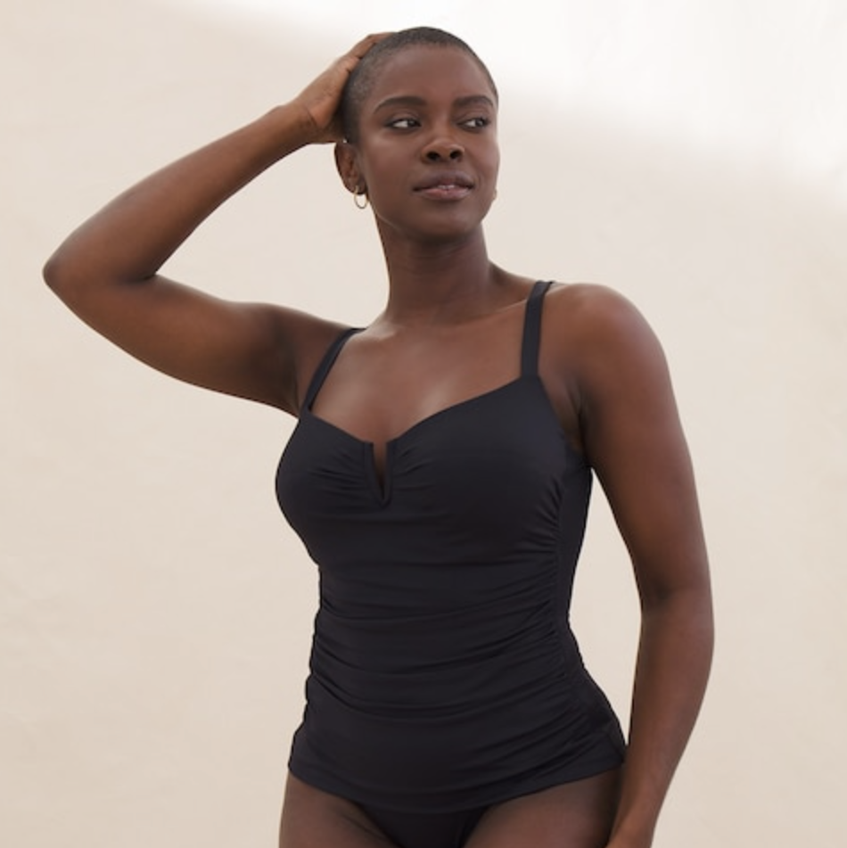 Beautyin Womens Sports One Piece Swimsuits Padded Bra Bathing Suits Plunge  Slimming Swimwear