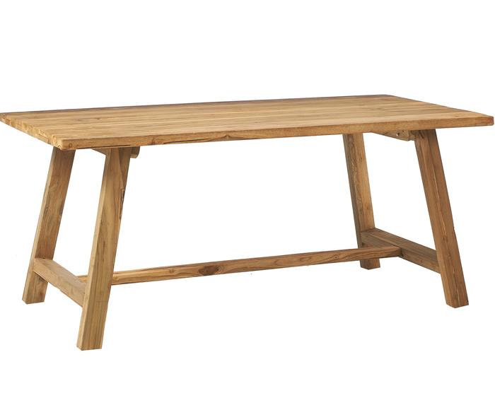 Mesa de comedor de madera de teca Lawas