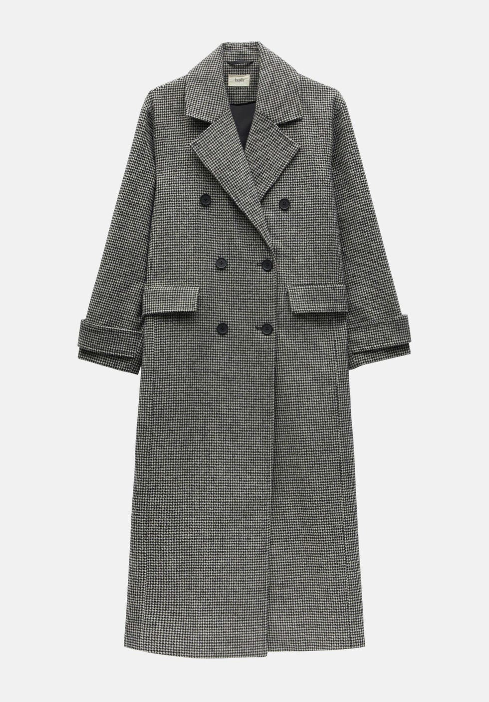 Joules Harrow Check Wool Blend Coat