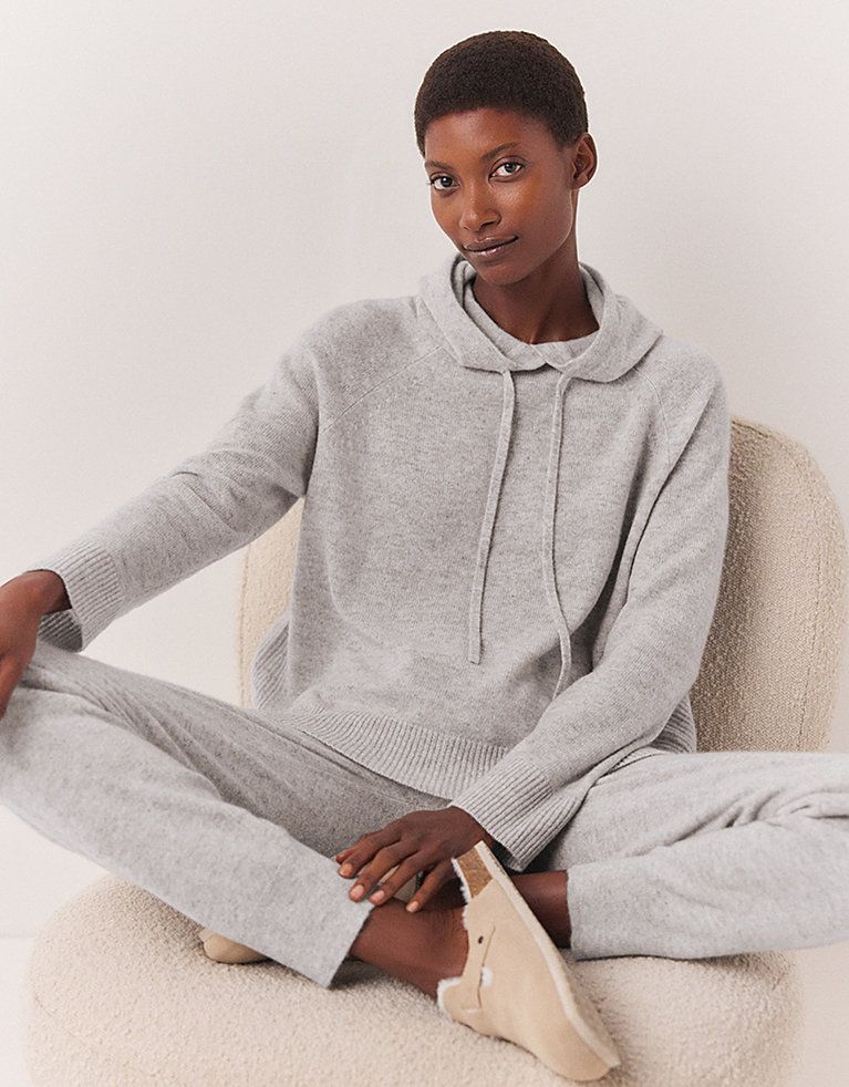 Cashmere hoodie discount and jogger set