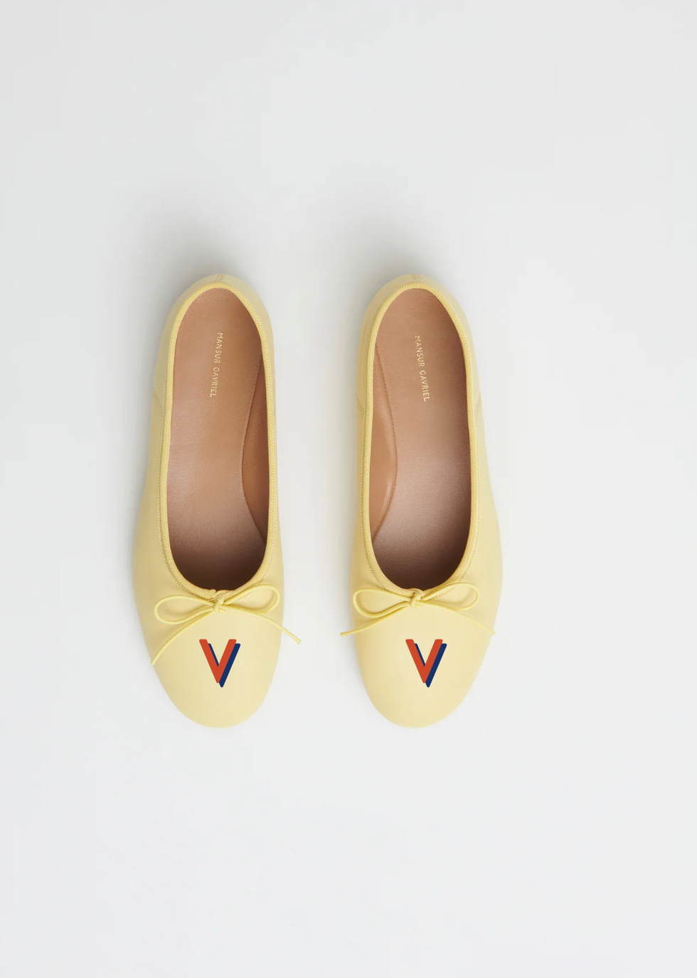 Mansur gavriel monogram online ballet flats