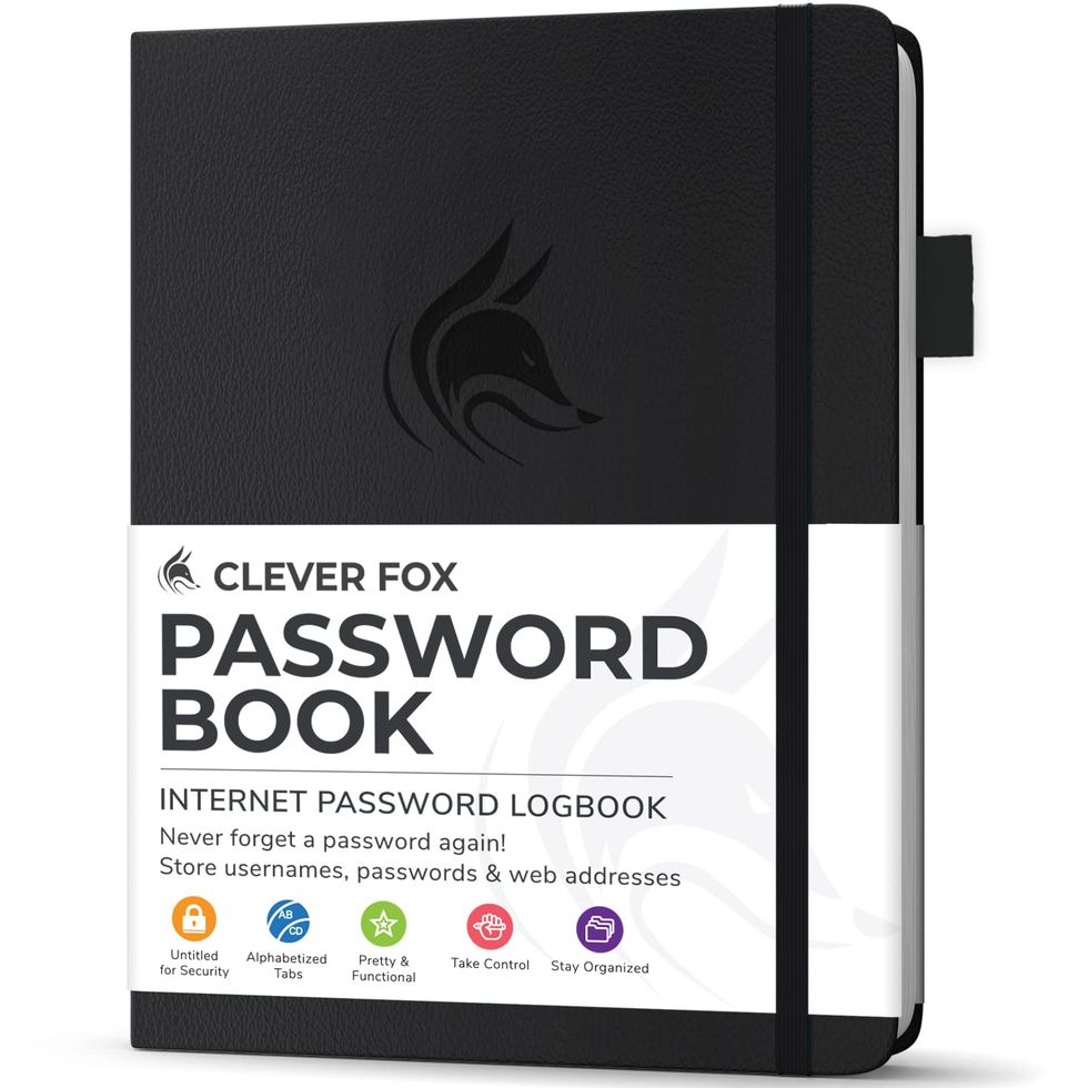 Password Book with Tabs 