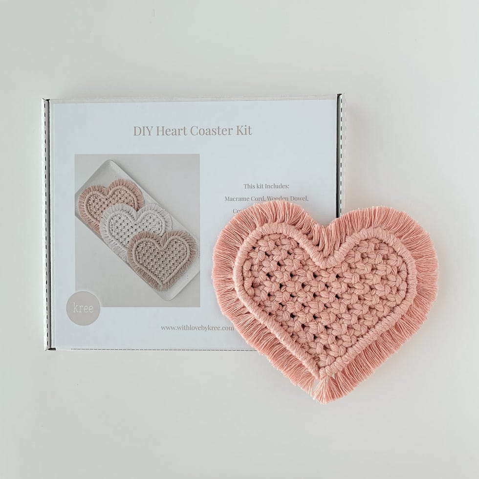 Kit para hacer un corazón de macramé