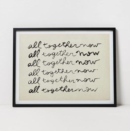 All Together Now Framed Wall Art