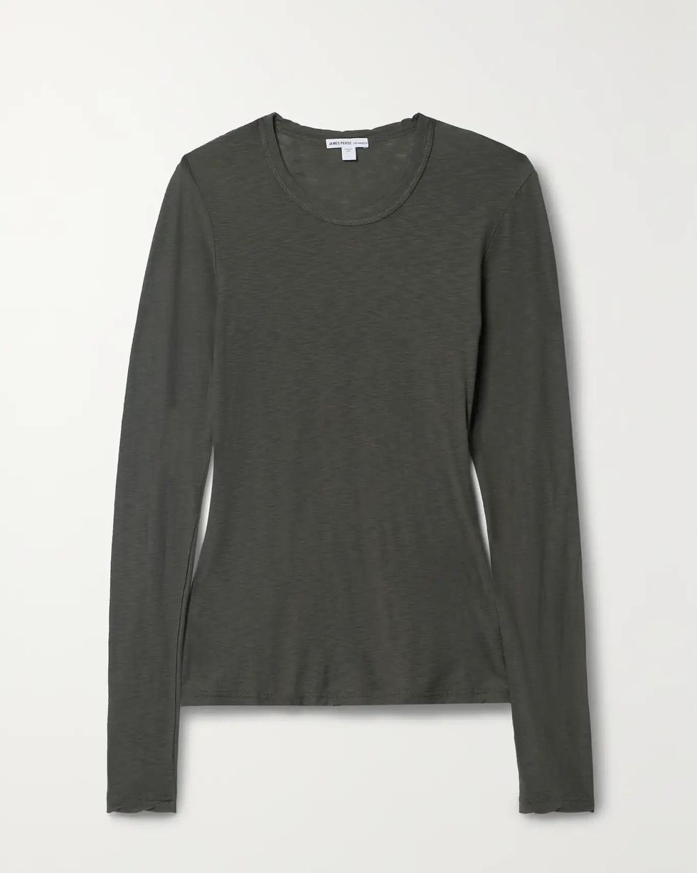 Buy Women's Black Long Sleeve Shirt With Built in Bra Online in