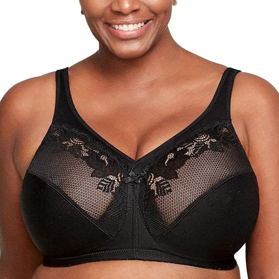 Wingslove Women's Full Coverage Plus Size Non Padded Minimizer Bra Wireless  Support Molded Cup bra,Brown 42B