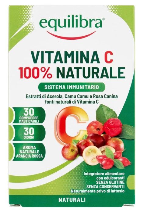 Vitamina C 100% Naturale con estratti di Acerola, Camu Camu e Rosa Canina