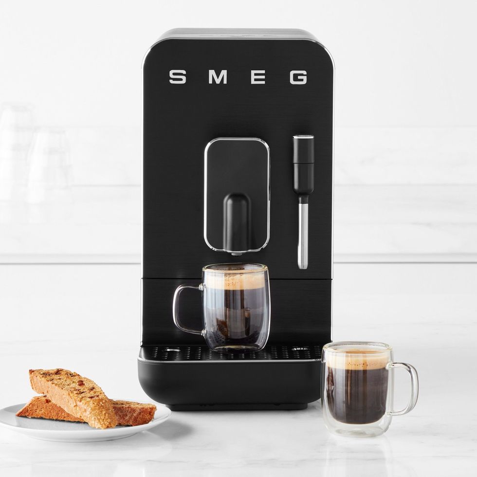 SMEG Limited-Edition Matte Black Fully-Automatic Coffee Machine