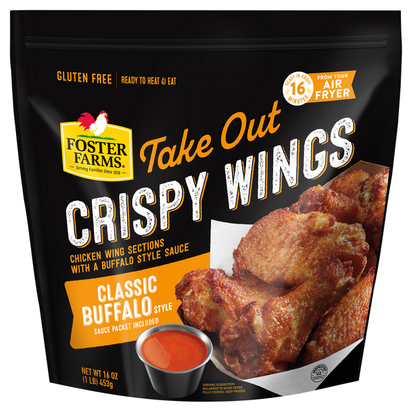 3. Foster Farms Take Out Crispy Wings - Classic Buffalo 
