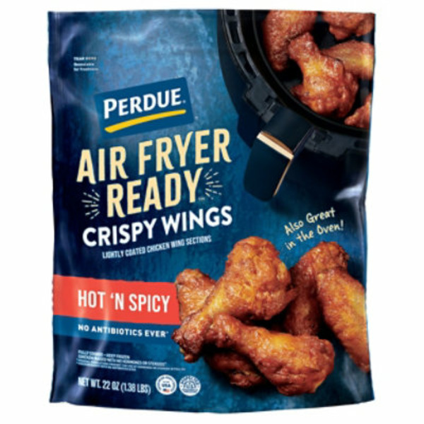 4. Perdue Air Fryer Ready Hot 'N Spicy Crispy Chicken Wings