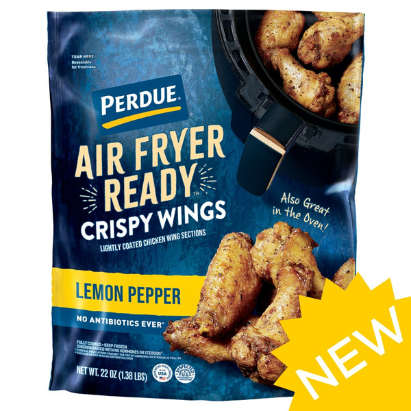2. Perdue Air Fryer Ready Lemon-Pepper Crispy Chicken Wings