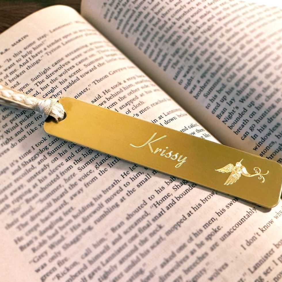 Gold Personalized Bookmark