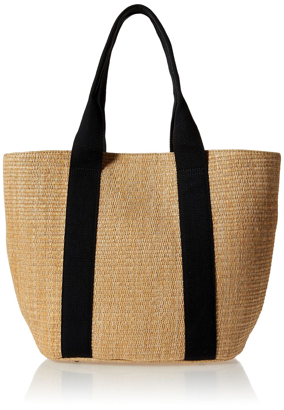 Tracy Large Canvas Detail Straw Tote