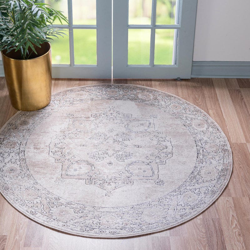 Cantey Oriental Ivory Area Rug