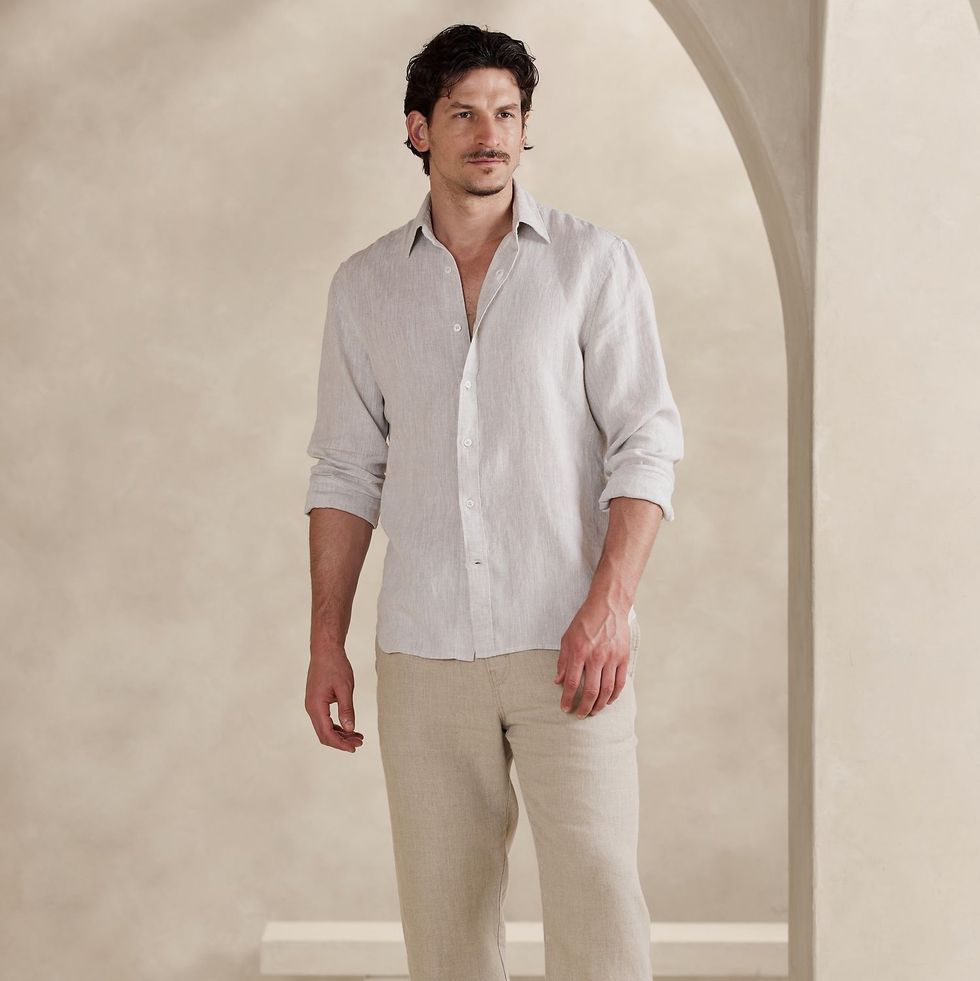 Pleated Custom Men's Linen Pants in Brown Linen Cotton – Luxire Custom  Clothing
