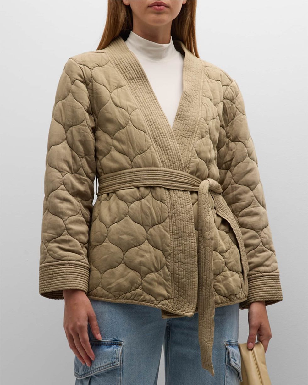 Monterey Quilted Wrap Jacket