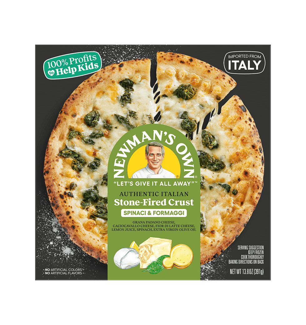 Authentic Italian Stone-Fired Crust Spinach & Formaggi Pizza
