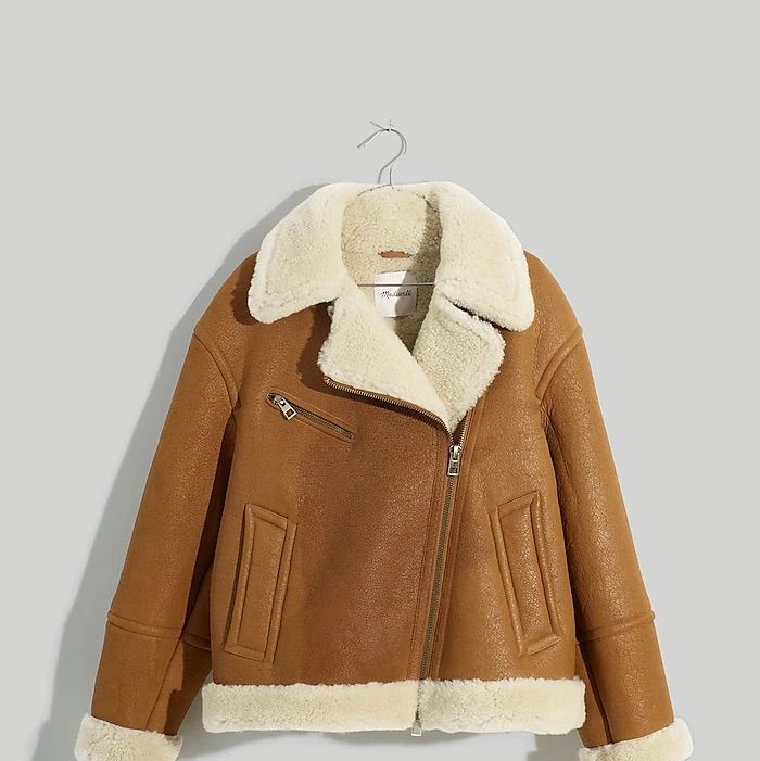 The Best Companion to Denim Next Fall? Shearling Coats