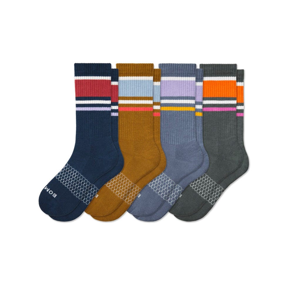 Striped Calf Socks (4-Pack)