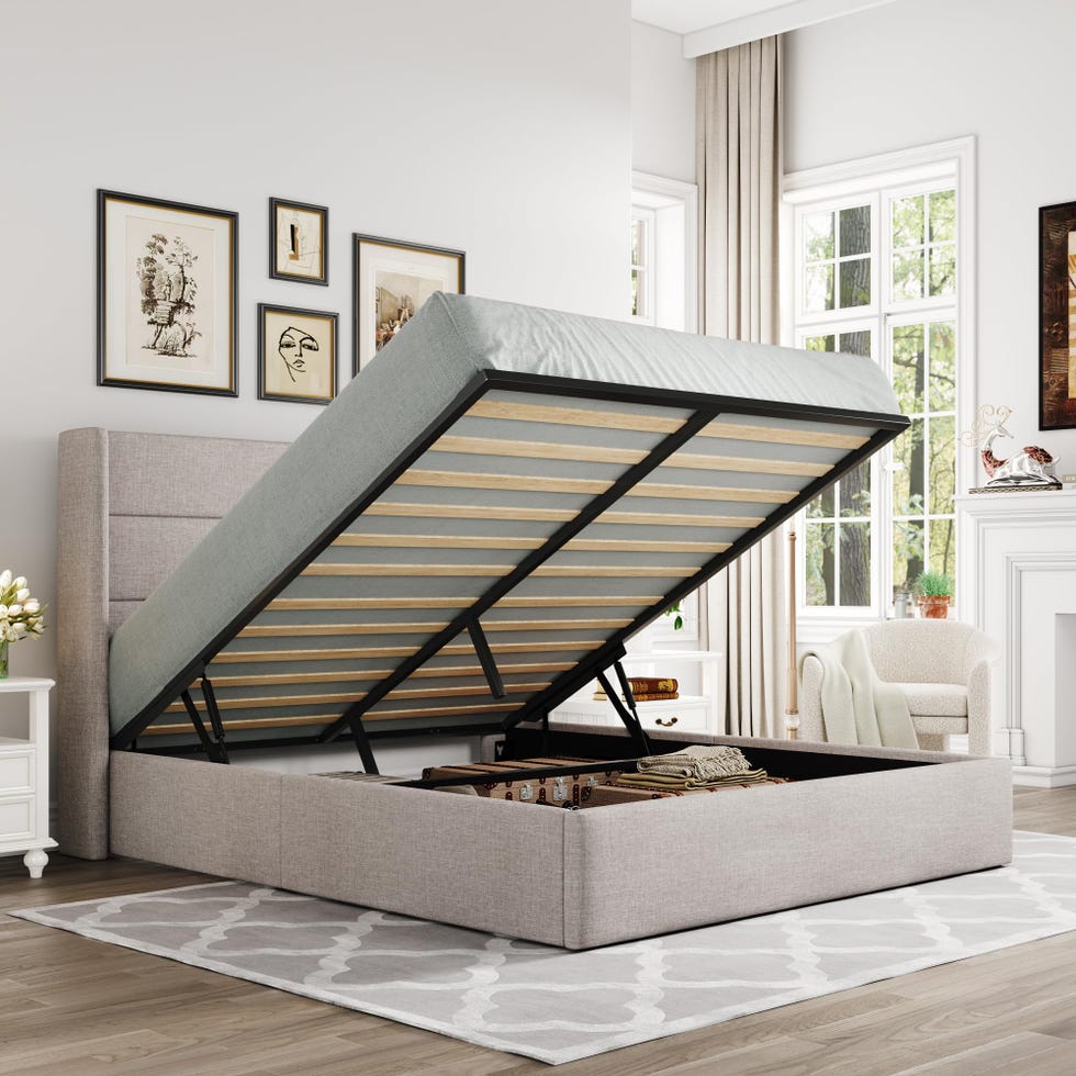 Lift-Up Storage Bed